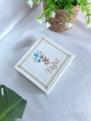 Erkek Bebek Mıknatıslı Kare Kutu