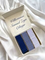 Erkek Bebek Mıknatıslı Kare Kutu