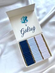 Erkek Bebek Mıknatıslı Kare Kutu