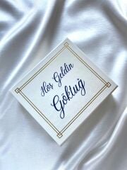 Erkek Bebek Mıknatıslı Kare Kutu