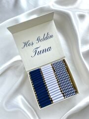 Erkek Bebek Mıknatıslı Kare Kutu