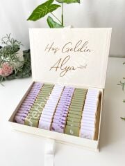 Mukavva Kurdeleli Dekoratif Çikolata Kutusu