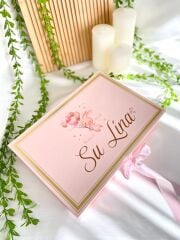 Mukavva Kurdeleli Dekoratif Çikolata Kutusu