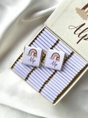 Erkek Bebek Mıknatıslı Kare Kutu