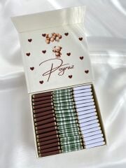 Erkek Bebek Mıknatıslı Kare Kutu