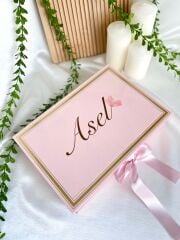 Mukavva Kurdeleli Dekoratif Çikolata Kutusu