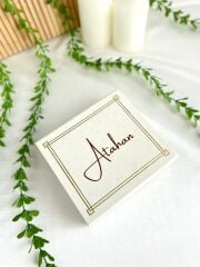 Erkek Bebek Mıknatıslı Kare Kutu