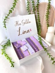 Mukavva Kurdeleli Dekoratif Çikolata Kutusu