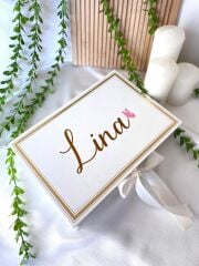 Mukavva Kurdeleli Dekoratif Çikolata Kutusu