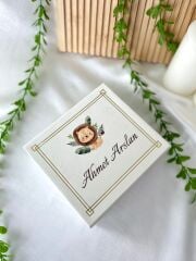 Erkek Bebek Mıknatıslı Kare Kutu