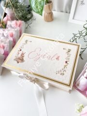 Mukavva Kurdeleli Dekoratif Çikolata Kutusu