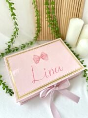 Mukavva Kurdeleli Dekoratif Çikolata Kutusu