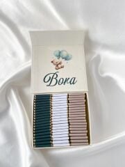 Erkek Bebek Mıknatıslı Kare Kutu