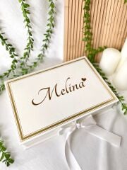 Mukavva Kurdeleli Dekoratif Çikolata Kutusu