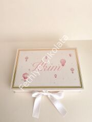 Mukavva Kurdeleli Dekoratif Çikolata Kutusu