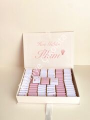 Mukavva Kurdeleli Dekoratif Çikolata Kutusu