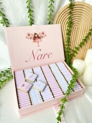 Mukavva Kurdeleli Dekoratif Çikolata Kutusu