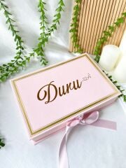 Mukavva Kurdeleli Dekoratif Çikolata Kutusu