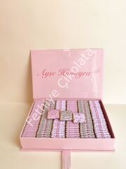 Mukavva Kurdeleli Dekoratif Çikolata Kutusu