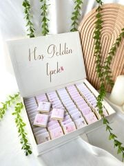 Mukavva Kurdeleli Dekoratif Çikolata Kutusu