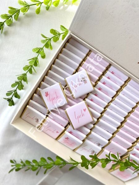 Mukavva Kurdeleli Dekoratif Çikolata Kutusu