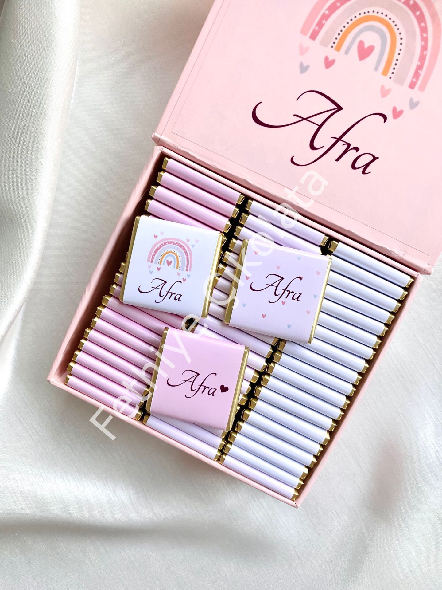 Kız Bebek Mıknatıslı Kare Kutu