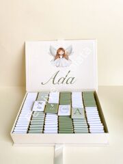 Mukavva Kurdeleli Dekoratif Çikolata Kutusu