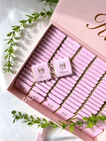 Mukavva Kurdeleli Dekoratif Çikolata Kutusu