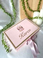 Mukavva Kurdeleli Dekoratif Çikolata Kutusu