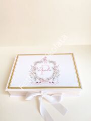 Mukavva Kurdeleli Dekoratif Çikolata Kutusu