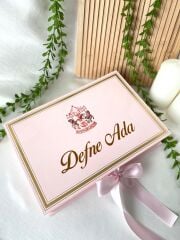 Mukavva Kurdeleli Dekoratif Çikolata Kutusu