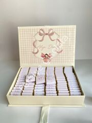 Mukavva Kurdeleli Dekoratif Çikolata Kutusu