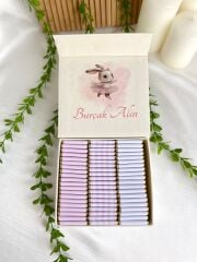 Kız Bebek Mıknatıslı Kare Kutu