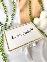 Mukavva Kurdeleli Dekoratif Çikolata Kutusu