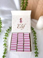 Kız Bebek Mıknatıslı Kare Kutu