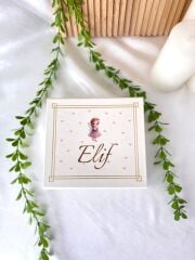 Kız Bebek Mıknatıslı Kare Kutu