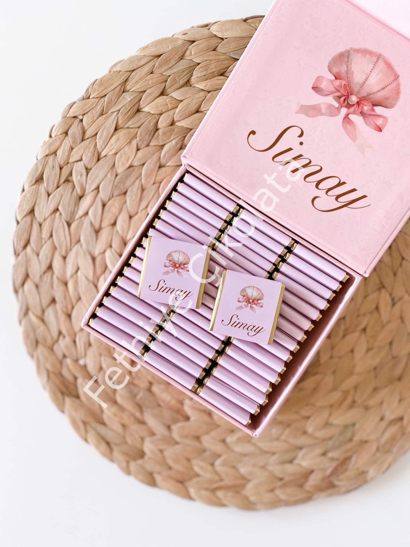 Kız Bebek Mıknatıslı Kare Kutu