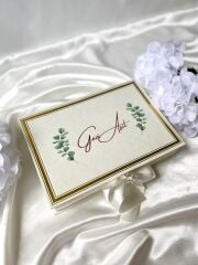 Mukavva Kurdeleli Dekoratif Çikolata Kutusu