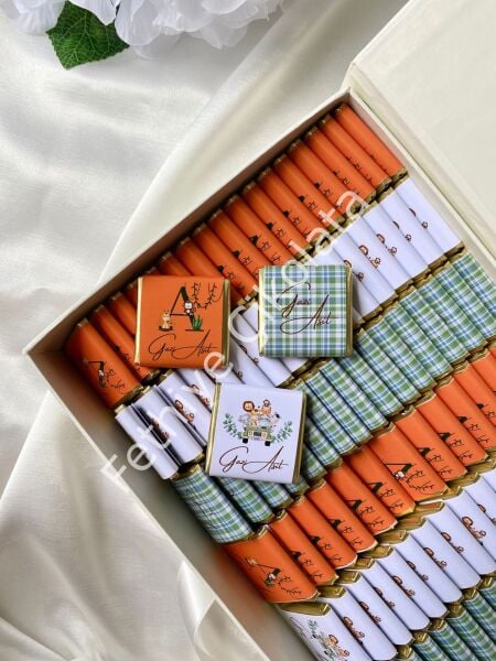 Mukavva Kurdeleli Dekoratif Çikolata Kutusu