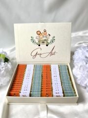 Mukavva Kurdeleli Dekoratif Çikolata Kutusu