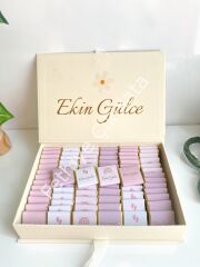 Mukavva Kurdeleli Dekoratif Çikolata Kutusu