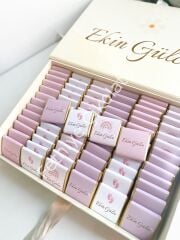 Mukavva Kurdeleli Dekoratif Çikolata Kutusu