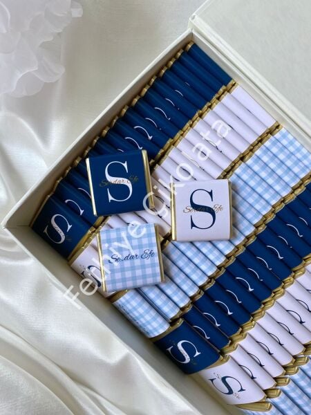 Mukavva Kurdeleli Dekoratif Çikolata Kutusu