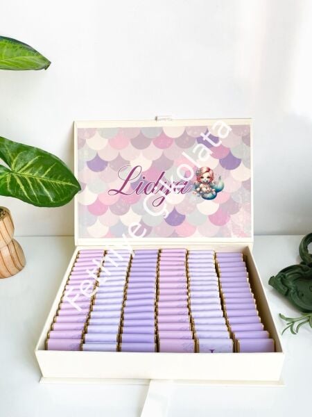 Mukavva Kurdeleli Dekoratif Çikolata Kutusu