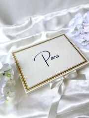 Mukavva Kurdeleli Dekoratif Çikolata Kutusu