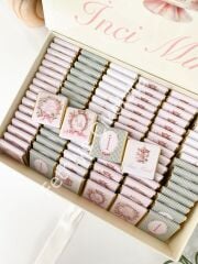 Mukavva Kurdeleli Dekoratif Çikolata Kutusu