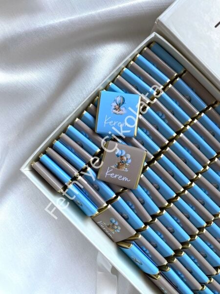 Mukavva Kurdeleli Dekoratif Çikolata Kutusu