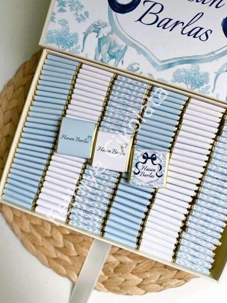 Mukavva Kurdeleli Dekoratif Çikolata Kutusu