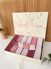 Mukavva Kurdeleli Dekoratif Çikolata Kutusu