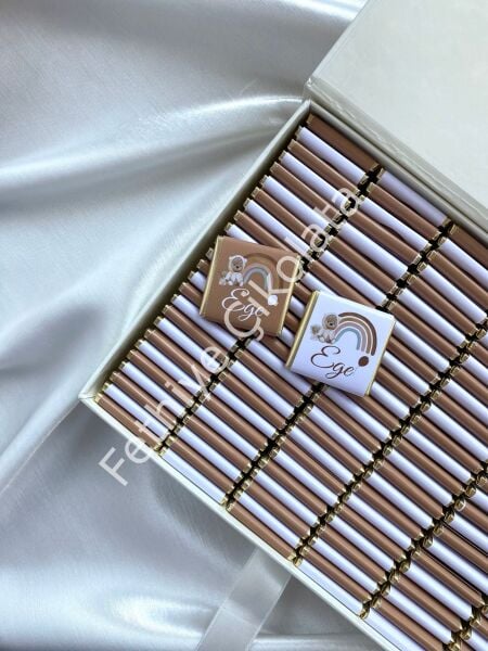 Mukavva Kurdeleli Dekoratif Çikolata Kutusu